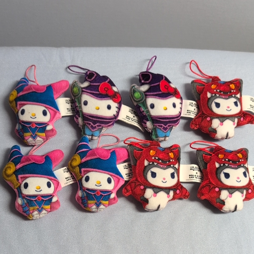 Mc Donalds Sanrio Yu Gi Oh! X Hello Kitty And Friends 2024 Plush Toy Set